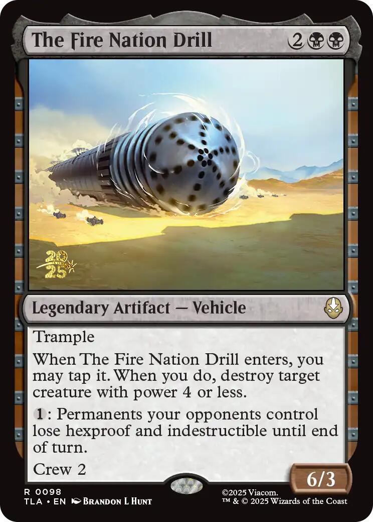 The Fire Nation Drill [Avatar: The Last Airbender Prerelease Cards] | PLUS EV GAMES 