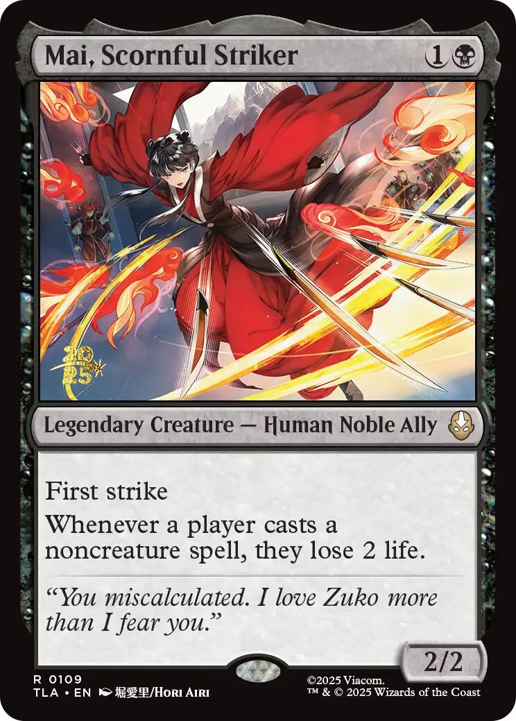 Mai, Scornful Striker [Avatar: The Last Airbender Prerelease Cards] | PLUS EV GAMES 