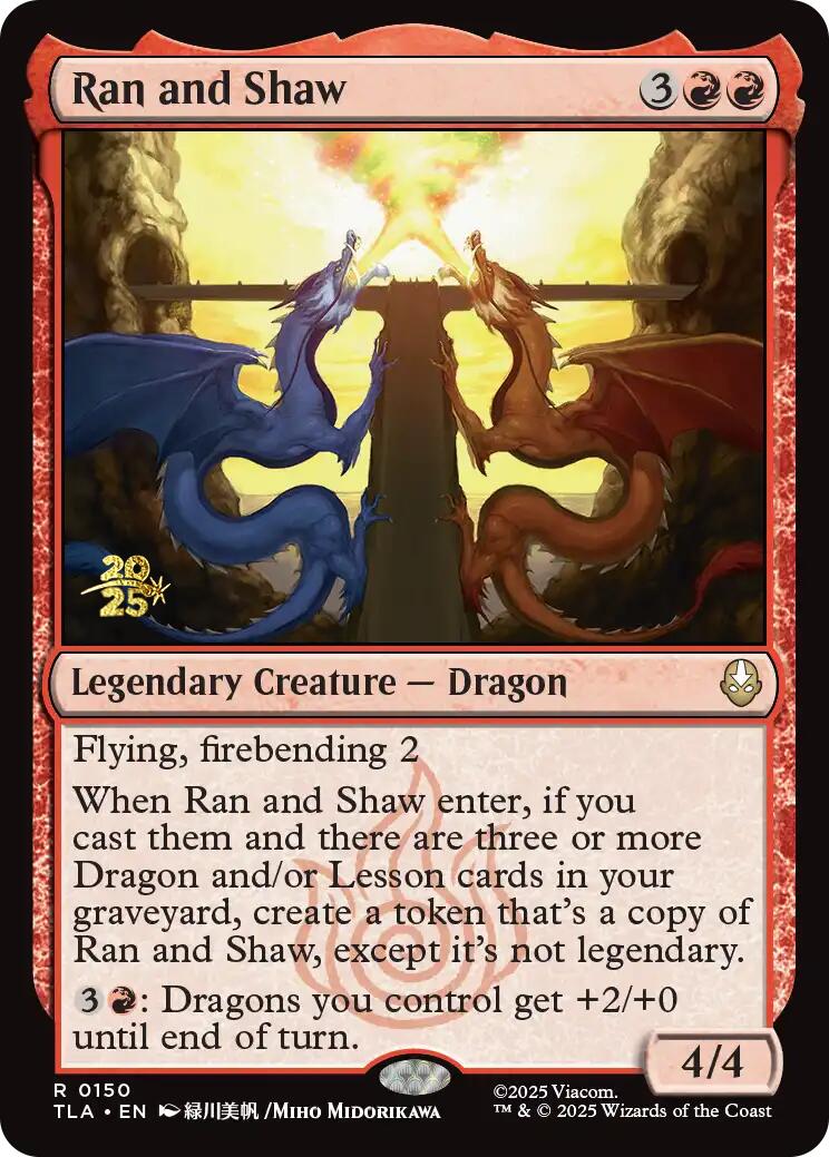 Ran and Shaw [Avatar: The Last Airbender Prerelease Cards] | PLUS EV GAMES 
