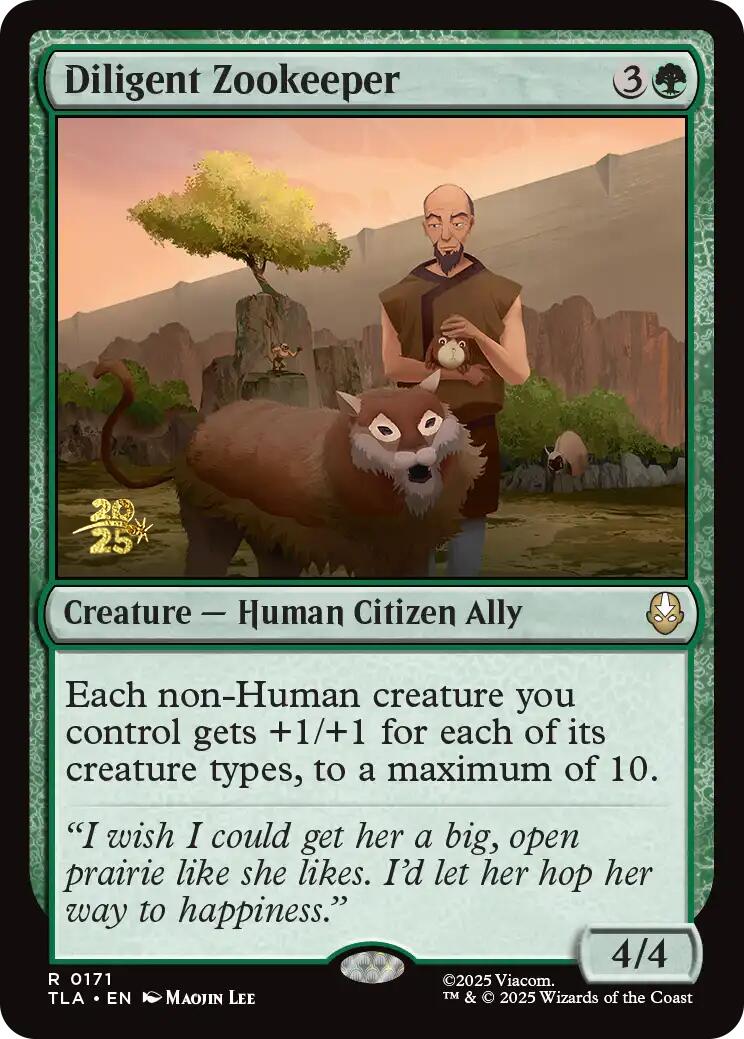 Diligent Zookeeper [Avatar: The Last Airbender Prerelease Cards] | PLUS EV GAMES 