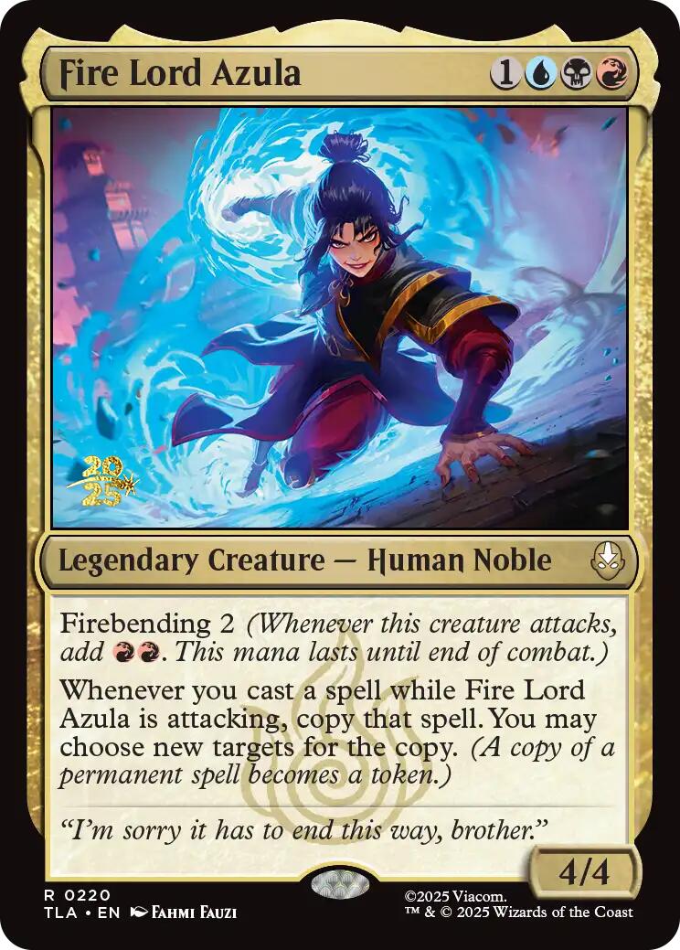 Fire Lord Azula [Avatar: The Last Airbender Prerelease Cards] | PLUS EV GAMES 