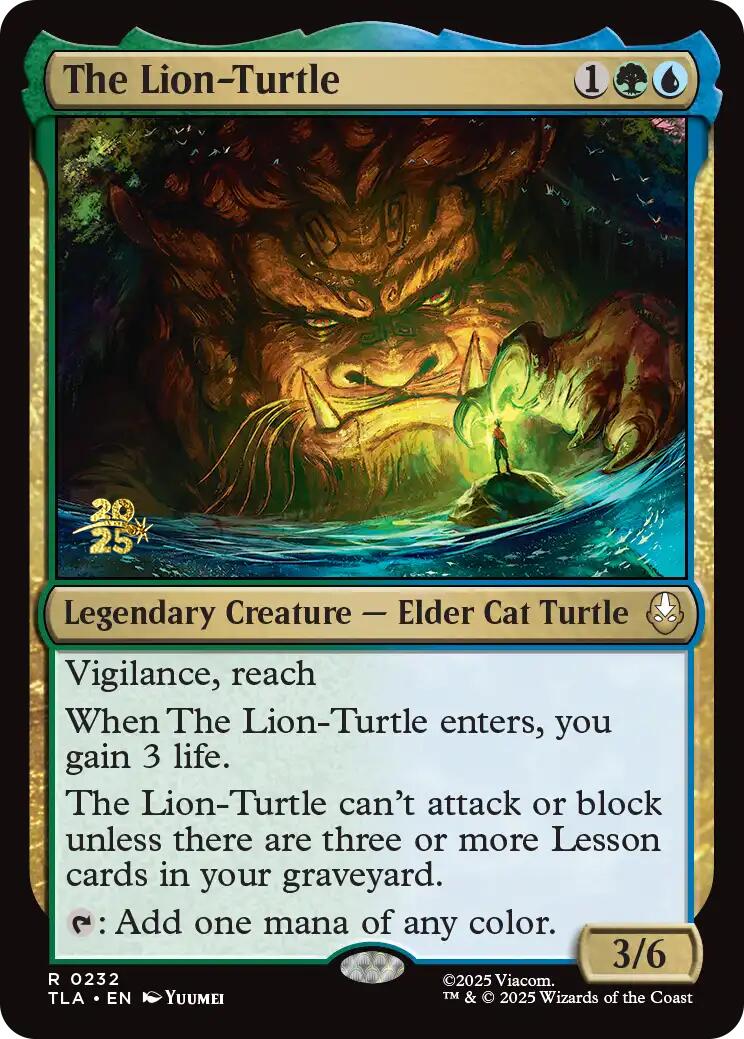 The Lion-Turtle [Avatar: The Last Airbender Prerelease Cards] | PLUS EV GAMES 