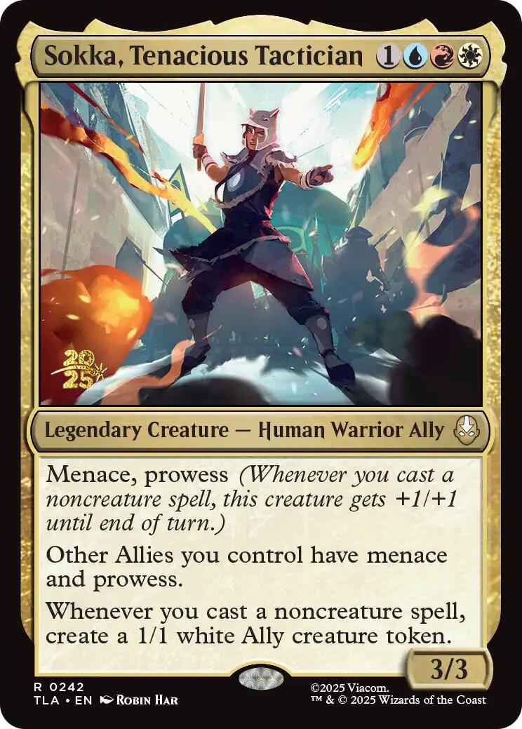 Sokka, Tenacious Tactician [Avatar: The Last Airbender Prerelease Cards] | PLUS EV GAMES 