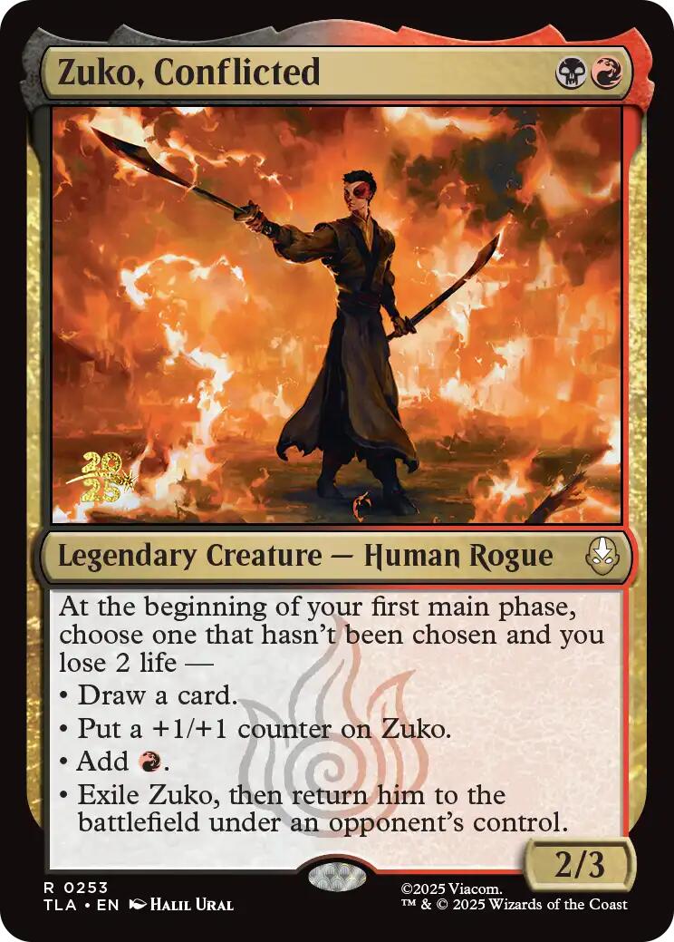 Zuko, Conflicted [Avatar: The Last Airbender Prerelease Cards] | PLUS EV GAMES 