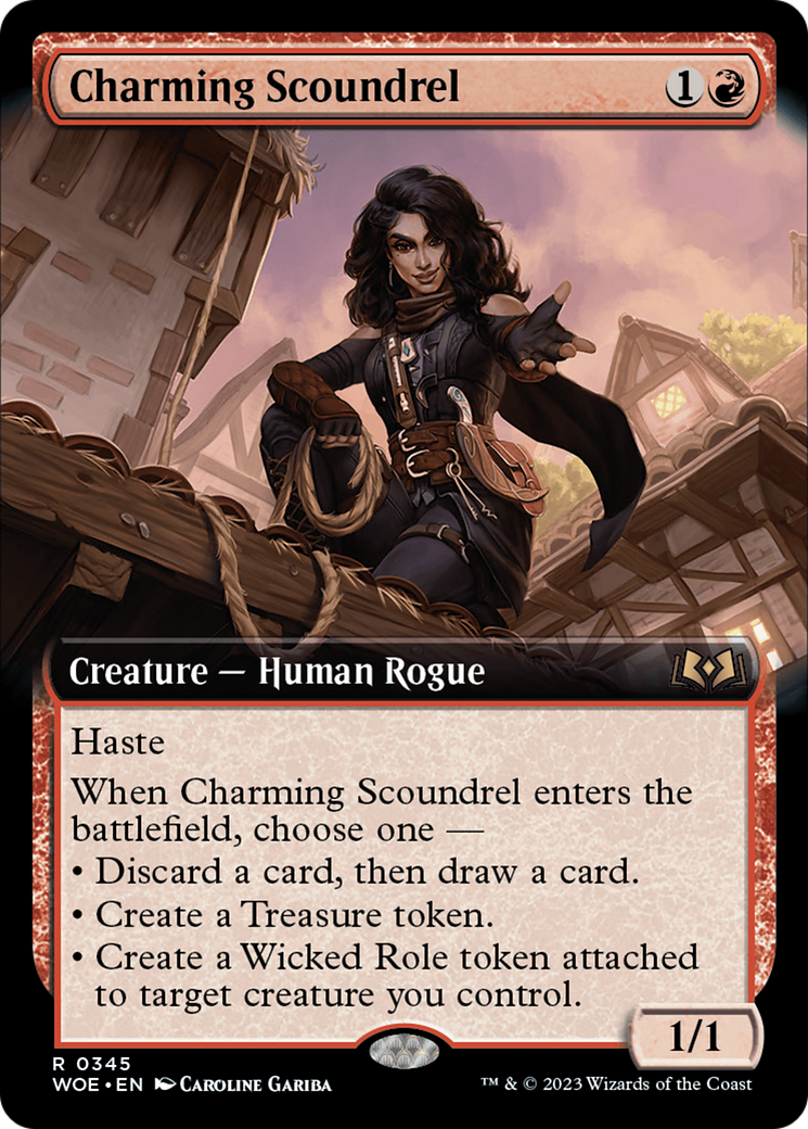 Charming Scoundrel (Extended Art) [Wilds of Eldraine] | PLUS EV GAMES 