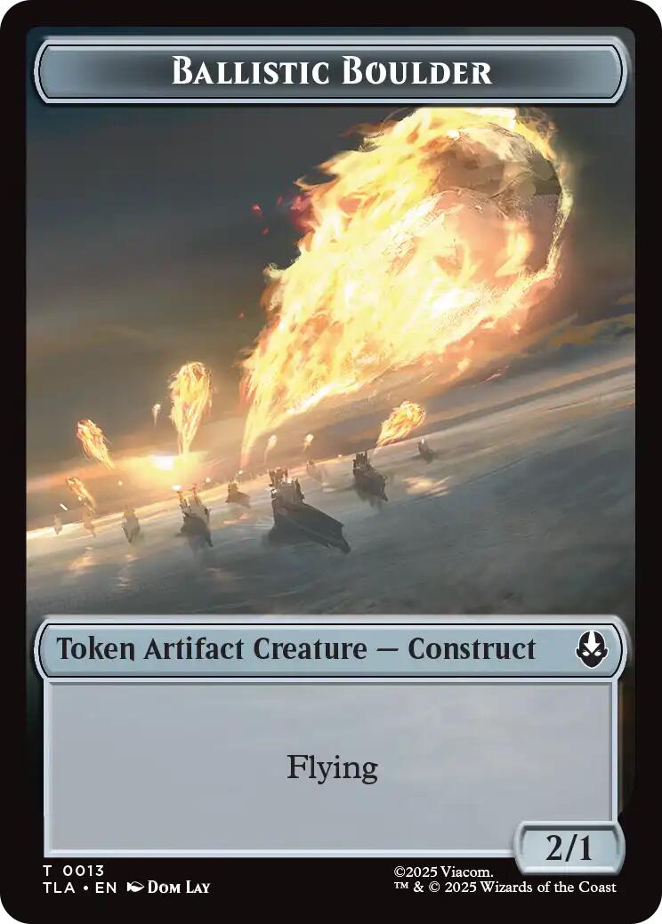 Ballistic Boulder // Soldier (0011) Double-Sided Token [Avatar: The Last Airbender Tokens] | PLUS EV GAMES 