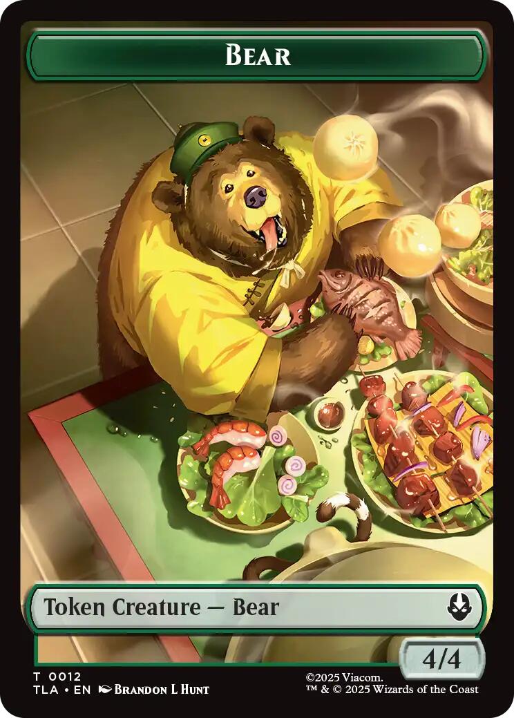 Bear // Food (0020) Double-Sided Token [Avatar: The Last Airbender Tokens] | PLUS EV GAMES 