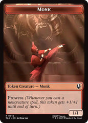 Monk // Food (0021) Double-Sided Token [Avatar: The Last Airbender Tokens] | PLUS EV GAMES 
