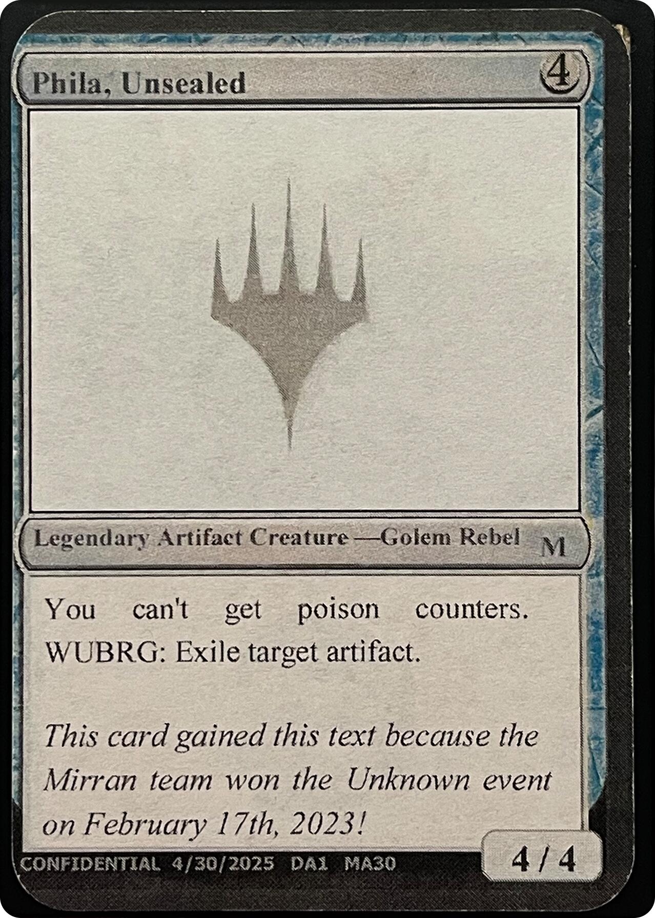 Phila, Unsealed (Reprint) [Unknown Event] | PLUS EV GAMES 