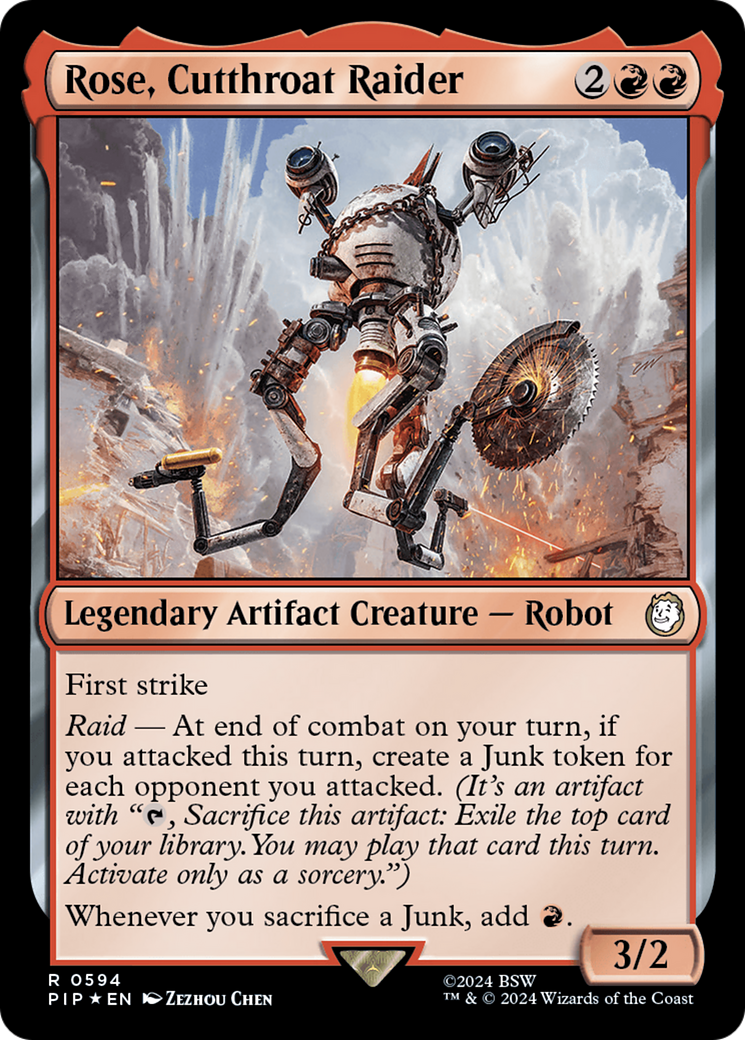 Rose, Cutthroat Raider (Surge Foil) [Fallout] | PLUS EV GAMES 