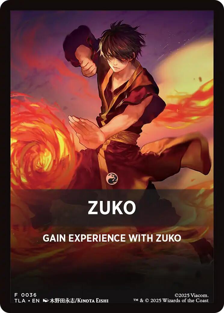 Zuko Theme Card [Avatar: The Last Airbender Tokens] | PLUS EV GAMES 