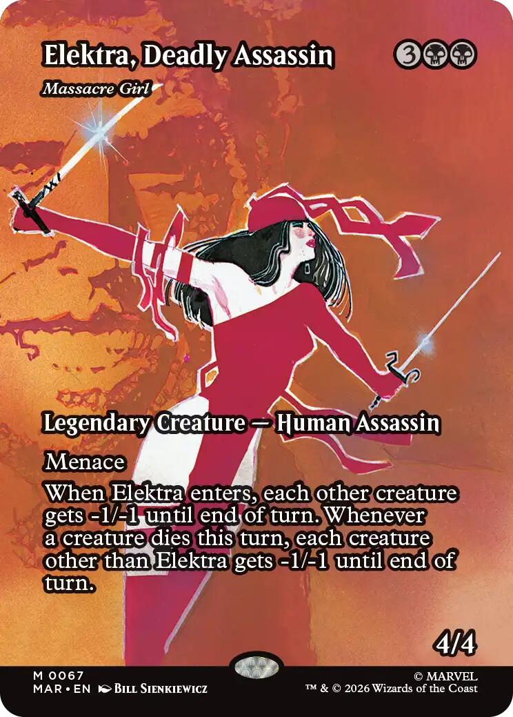 Elektra, Deadly Assassin - Massacre Girl (Borderless) [Marvel Universe: Eternal-Legal] | PLUS EV GAMES 