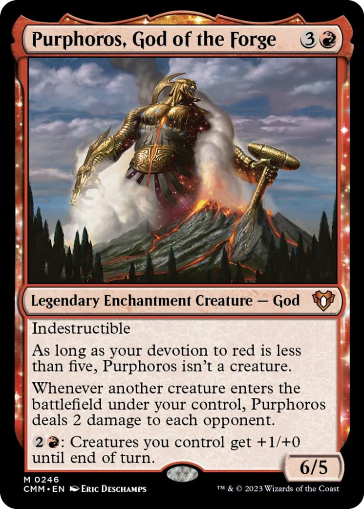 Purphoros, God of the Forge [Commander Masters] | PLUS EV GAMES 