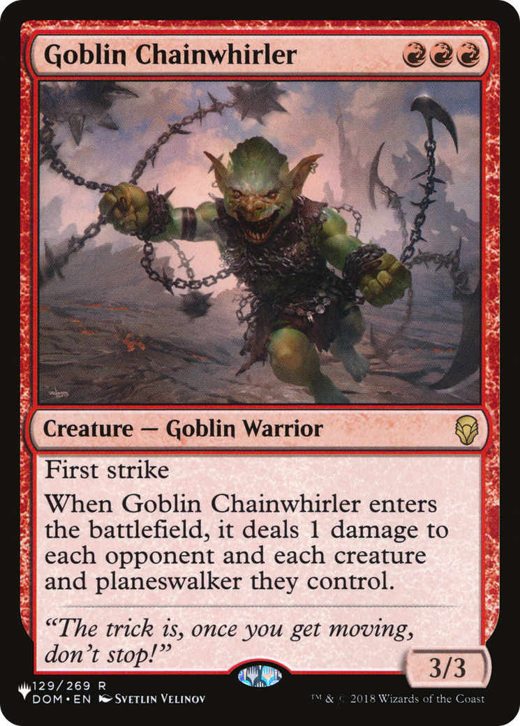 Goblin Chainwhirler [The List Reprints] | PLUS EV GAMES 