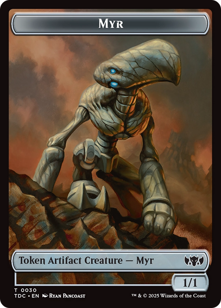 Snake // Myr Double-Sided Token [Tarkir: Dragonstorm Commander Tokens] | PLUS EV GAMES 