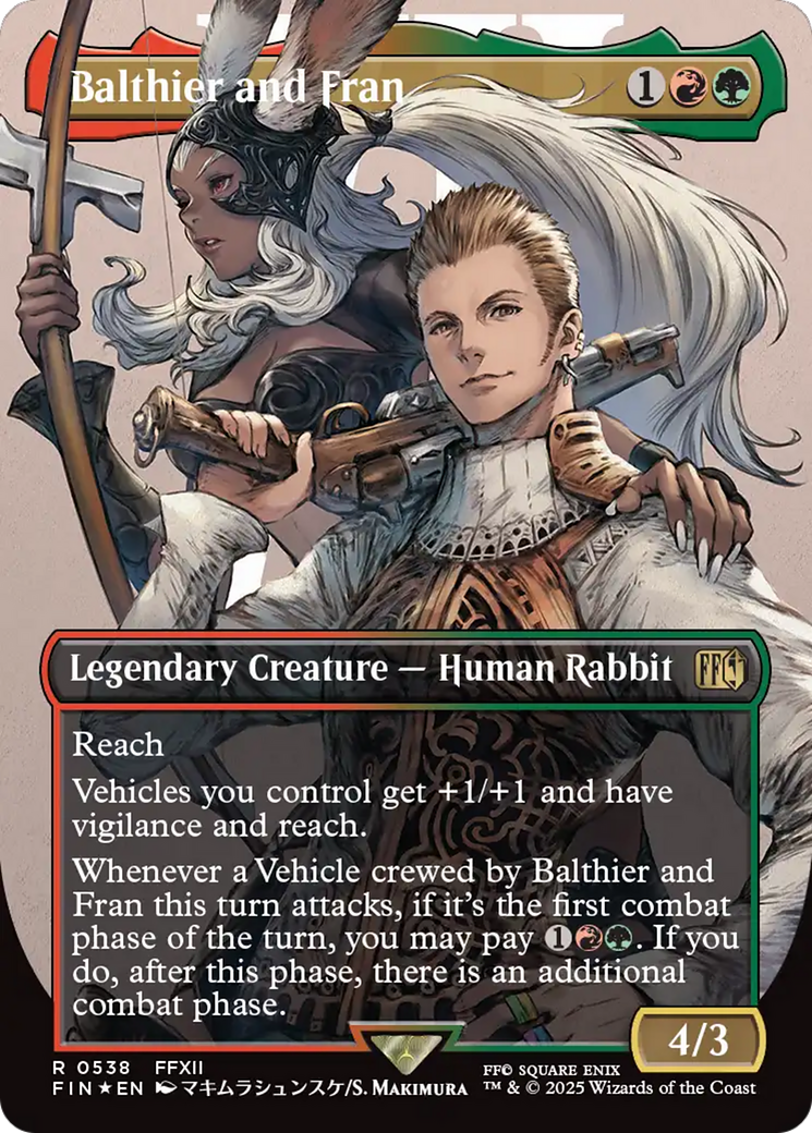 Balthier and Fran (Borderless) (Surge Foil) [FINAL FANTASY] | PLUS EV GAMES 