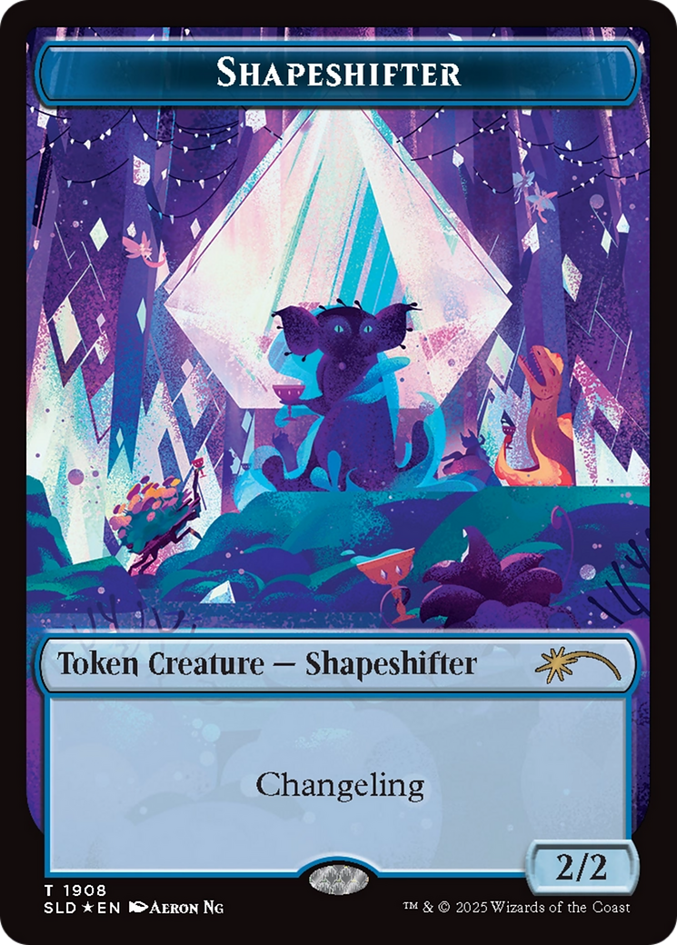 Shapeshifter Token (1908) (Double Rainbow Foil) [Secret Lair Drop Series] | PLUS EV GAMES 