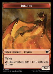 Soldier // Dragon (0020) Double-Sided Token [Commander Masters Tokens] | PLUS EV GAMES 