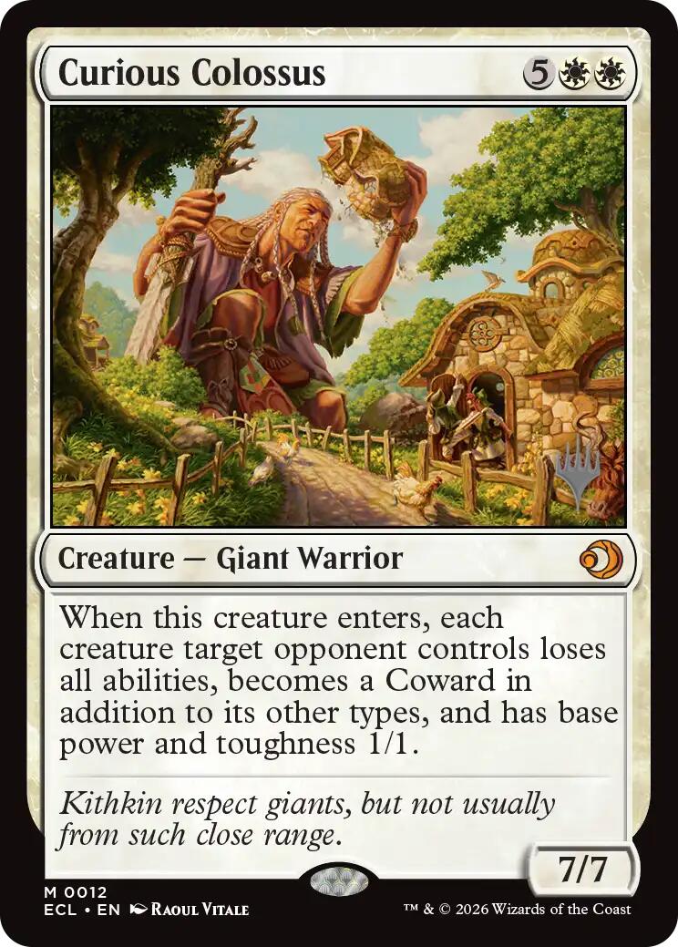 Curious Colossus [Lorwyn Eclipsed Promos] | PLUS EV GAMES 