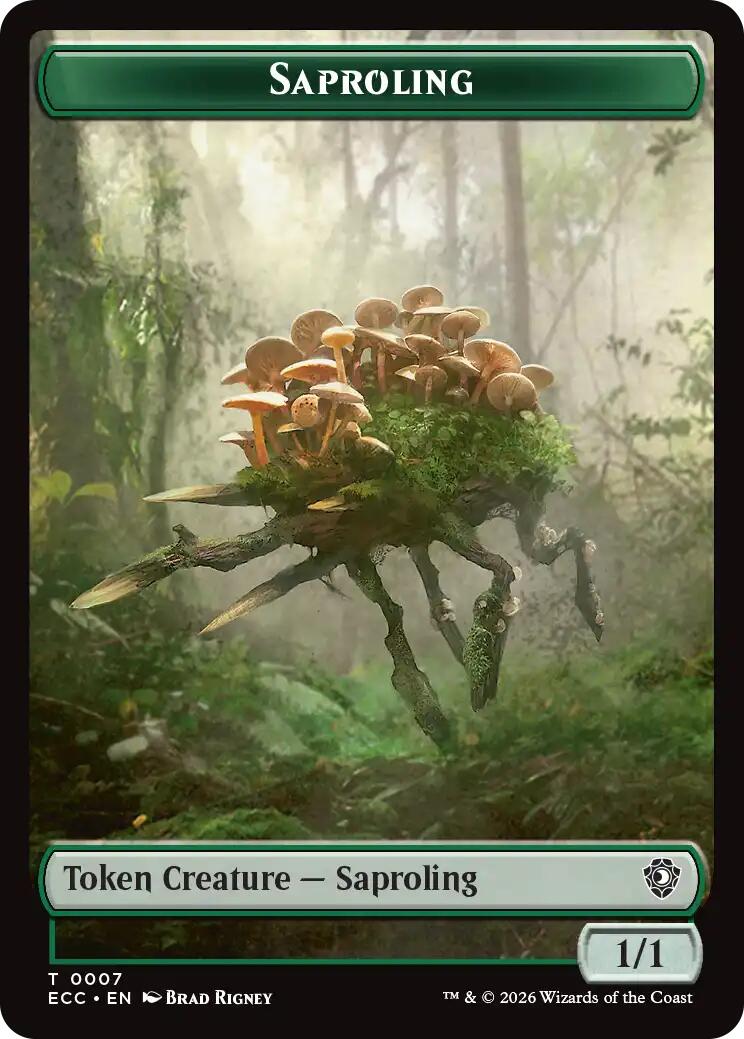 Saproling // Scarecrow Double-Sided Token [Lorwyn Eclipsed Tokens] | PLUS EV GAMES 