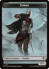 Zombie // Elf Warrior Double-Sided Token [Lorwyn Eclipsed Tokens] | PLUS EV GAMES 