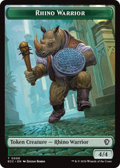 Rhino Warrior // Elemental (0010) Double-Sided Token [Lorwyn Eclipsed Tokens] | PLUS EV GAMES 
