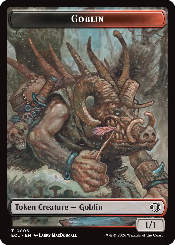 Faerie // Goblin Double-Sided Token [Lorwyn Eclipsed Tokens] | PLUS EV GAMES 