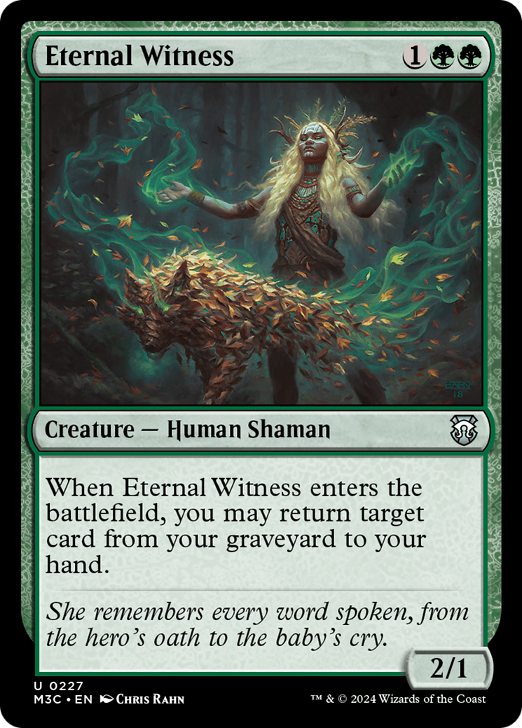 Eternal Witness (Ripple Foil) [Modern Horizons 3 Commander] | PLUS EV GAMES 