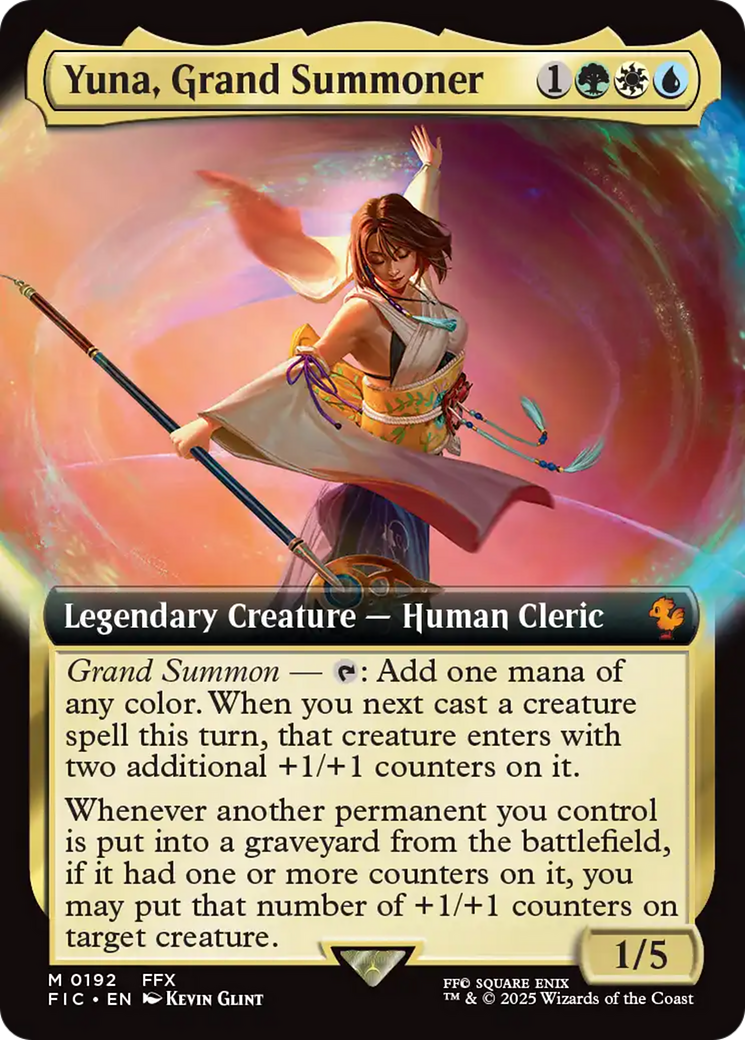 Yuna, Grand Summoner (Extended Art) [FINAL FANTASY Commander] | PLUS EV GAMES 