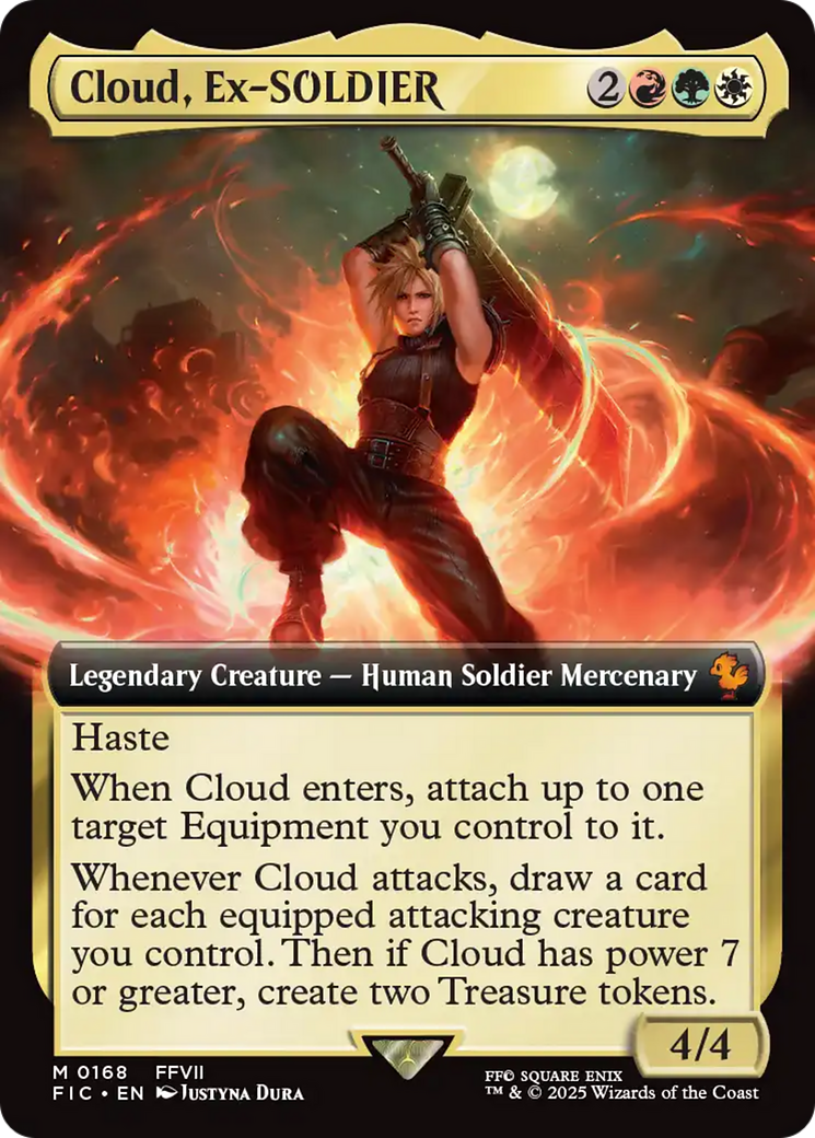 Cloud, Ex-SOLDIER (Extended Art) [FINAL FANTASY Commander] | PLUS EV GAMES 