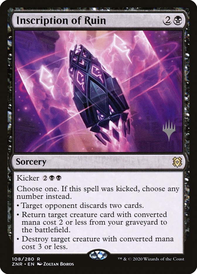 Inscription of Ruin (Promo Pack) [Zendikar Rising Promos] | PLUS EV GAMES 
