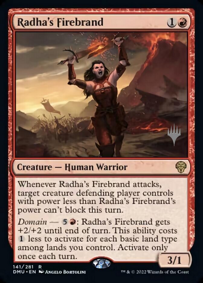 Radha's Firebrand (Promo Pack) [Dominaria United Promos] | PLUS EV GAMES 