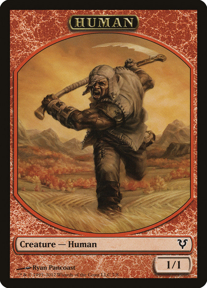 Human Token (7/8) [Avacyn Restored Tokens] | PLUS EV GAMES 