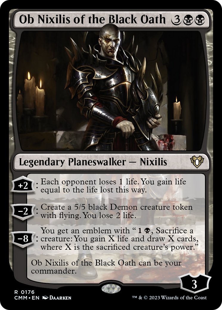 Ob Nixilis of the Black Oath [Commander Masters] | PLUS EV GAMES 