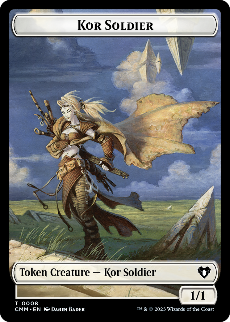 Kor Soldier Token [Commander Masters Tokens] | PLUS EV GAMES 