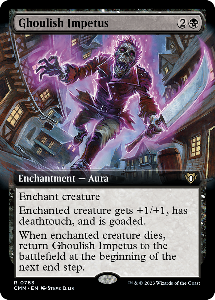 Ghoulish Impetus (Extended Art) [Commander Masters] | PLUS EV GAMES 