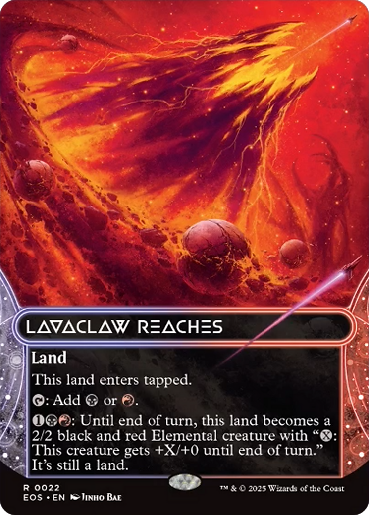 Lavaclaw Reaches (0022) (Borderless) [Edge of Eternities: Stellar Sights] | PLUS EV GAMES 