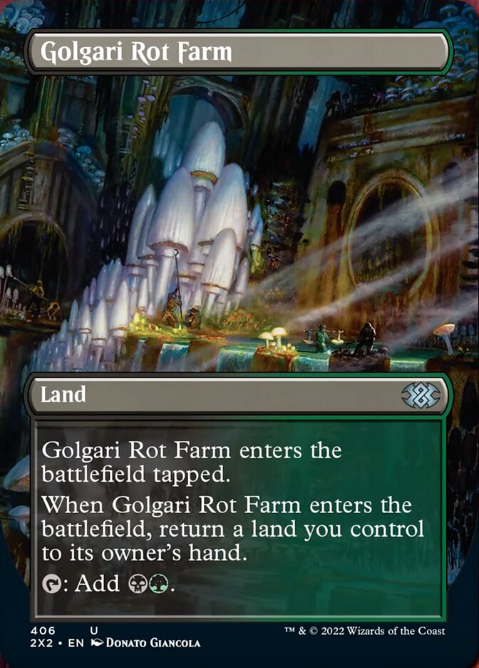 Golgari Rot Farm (Borderless Alternate Art) [Double Masters 2022] | PLUS EV GAMES 