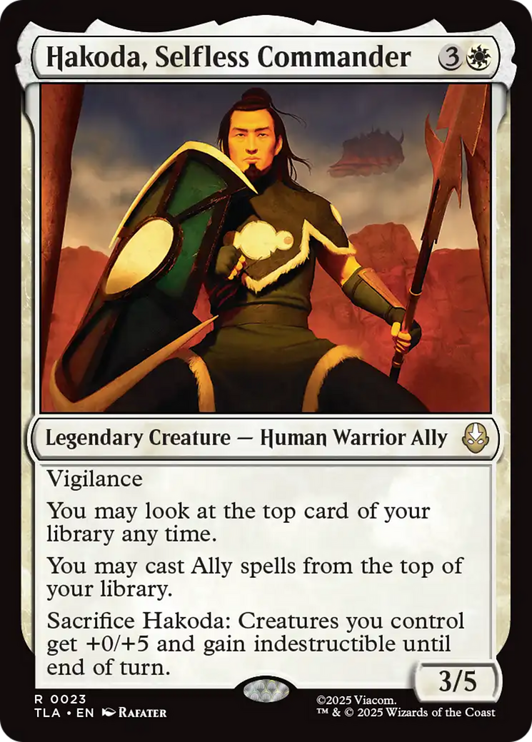 Hakoda, Selfless Commander [Avatar: The Last Airbender] | PLUS EV GAMES 