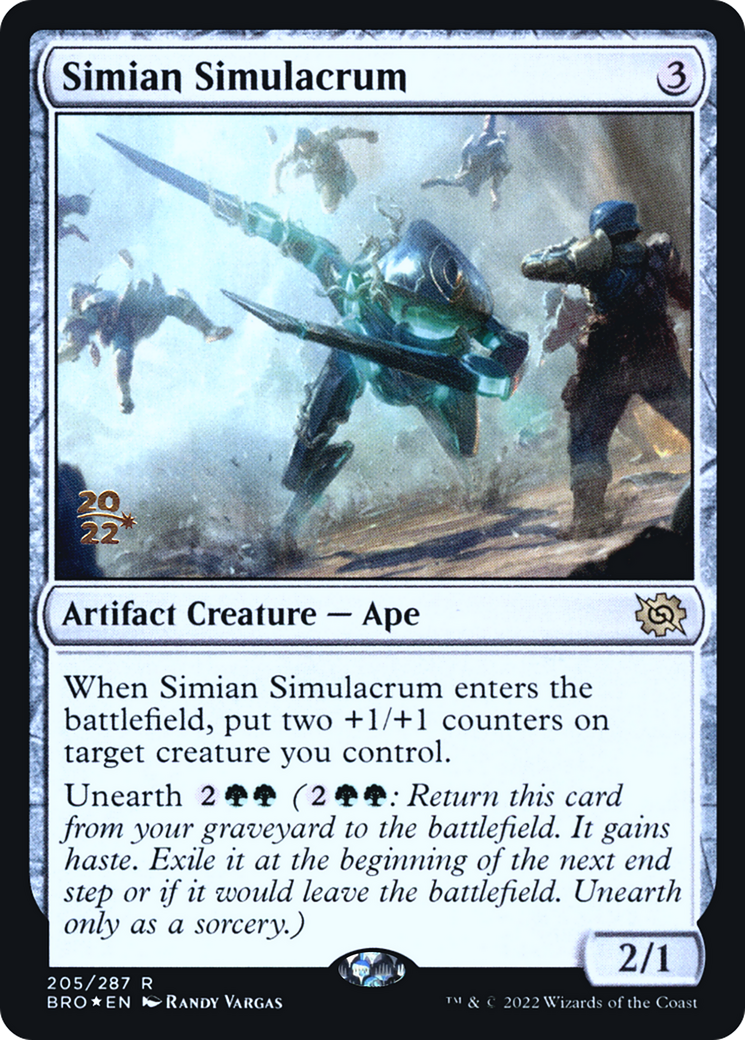 Simian Simulacrum [The Brothers' War: Prerelease Promos]