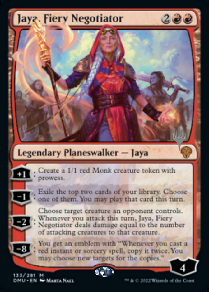 Jaya, Fiery Negotiator (Promo Pack) [Dominaria United Promos] | PLUS EV GAMES 