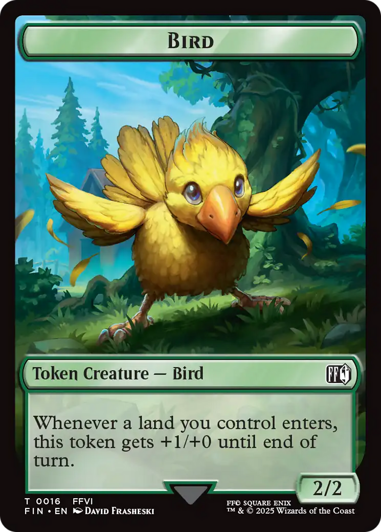 Hero (0007) // Bird (0016) Double-Sided Token [FINAL FANTASY Tokens] | PLUS EV GAMES 
