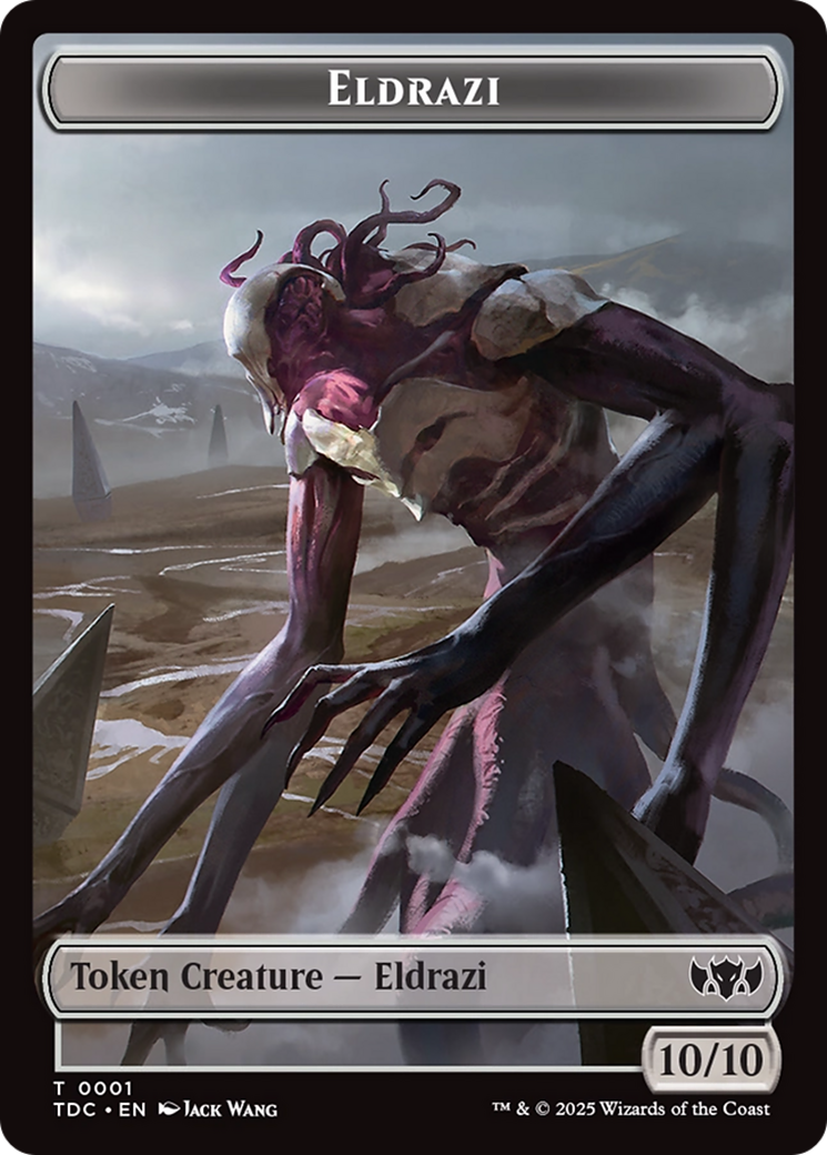 Eldrazi // Citizen Double-Sided Token [Tarkir: Dragonstorm Commander Tokens] | PLUS EV GAMES 