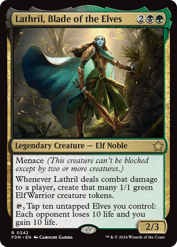 Lathril, Blade of the Elves [Foundations] | PLUS EV GAMES 