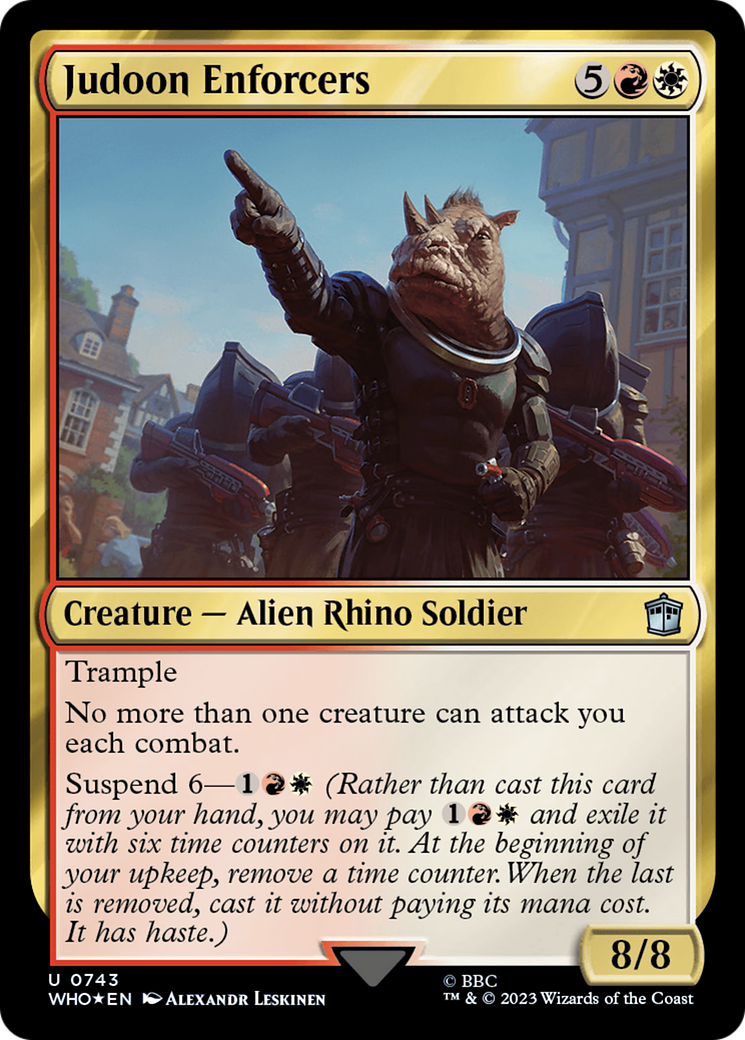 Judoon Enforcers (Surge Foil) [Doctor Who] | PLUS EV GAMES 