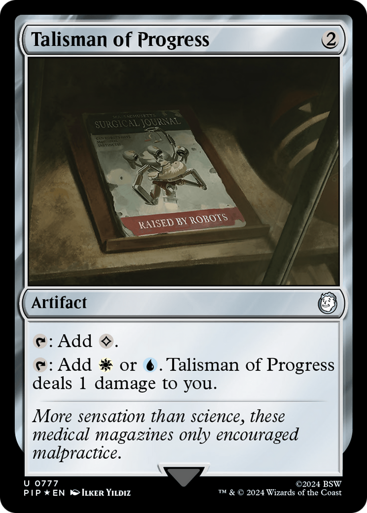 Talisman of Progress (Surge Foil) [Fallout] | PLUS EV GAMES 