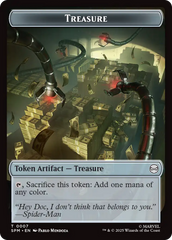 Spider // Treasure Double-Sided Token [Marvel's Spider-Man Tokens] | PLUS EV GAMES 