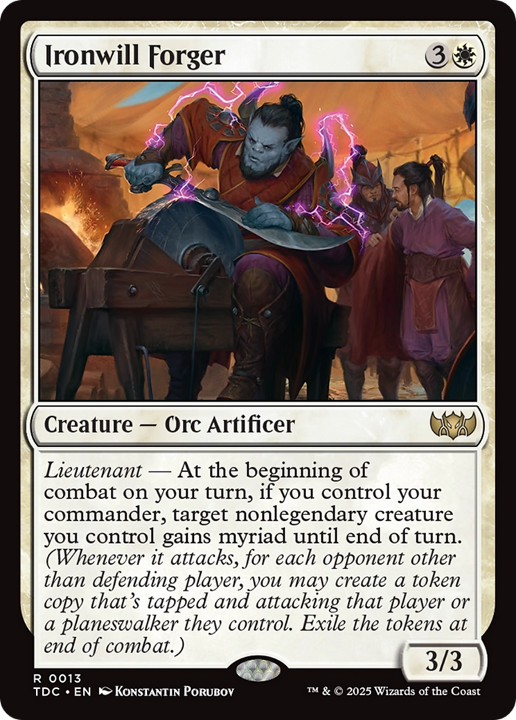 Ironwill Forger [Tarkir: Dragonstorm Commander] | PLUS EV GAMES 