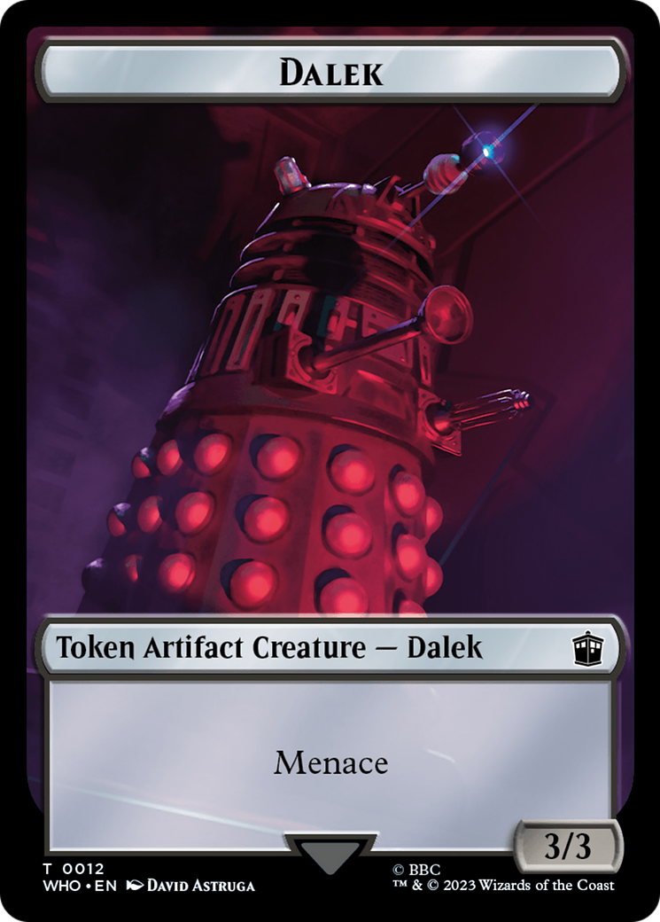 Dalek // Cyberman Double-Sided Token [Doctor Who Tokens] | PLUS EV GAMES 