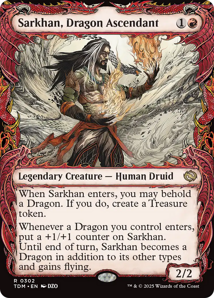 Sarkhan, Dragon Ascendant (0302) (Showcase) [Tarkir: Dragonstorm] | PLUS EV GAMES 